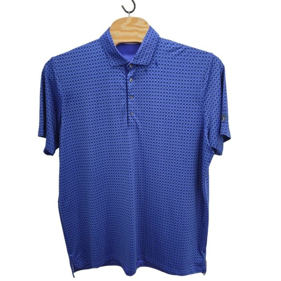 Greyson Golf Wolf Nation Print AOP Polo Shirt Stretch UV Wicking Performance 2XL - Picture 1 of 12